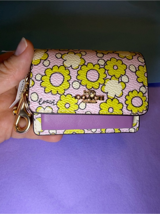 Coach Accessories - Coach Mini Klare Bag Charm with Blocked Floral Print Keychain – NWT: